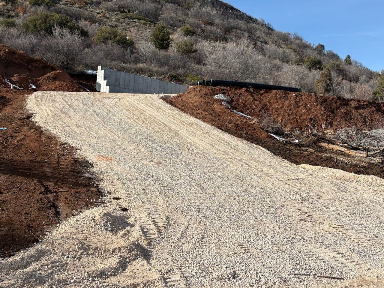 Project Gravel Driveway Installation and Concrete Wall Foundation image